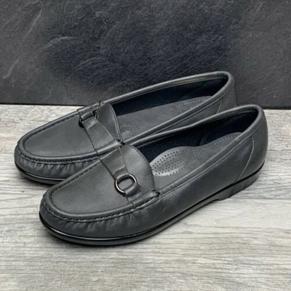 SAS Shoes - SAS Womens Sz 6.5 Tripad Comfort Jewel Ring Bit Loafers Nursing Shoes Gray USA